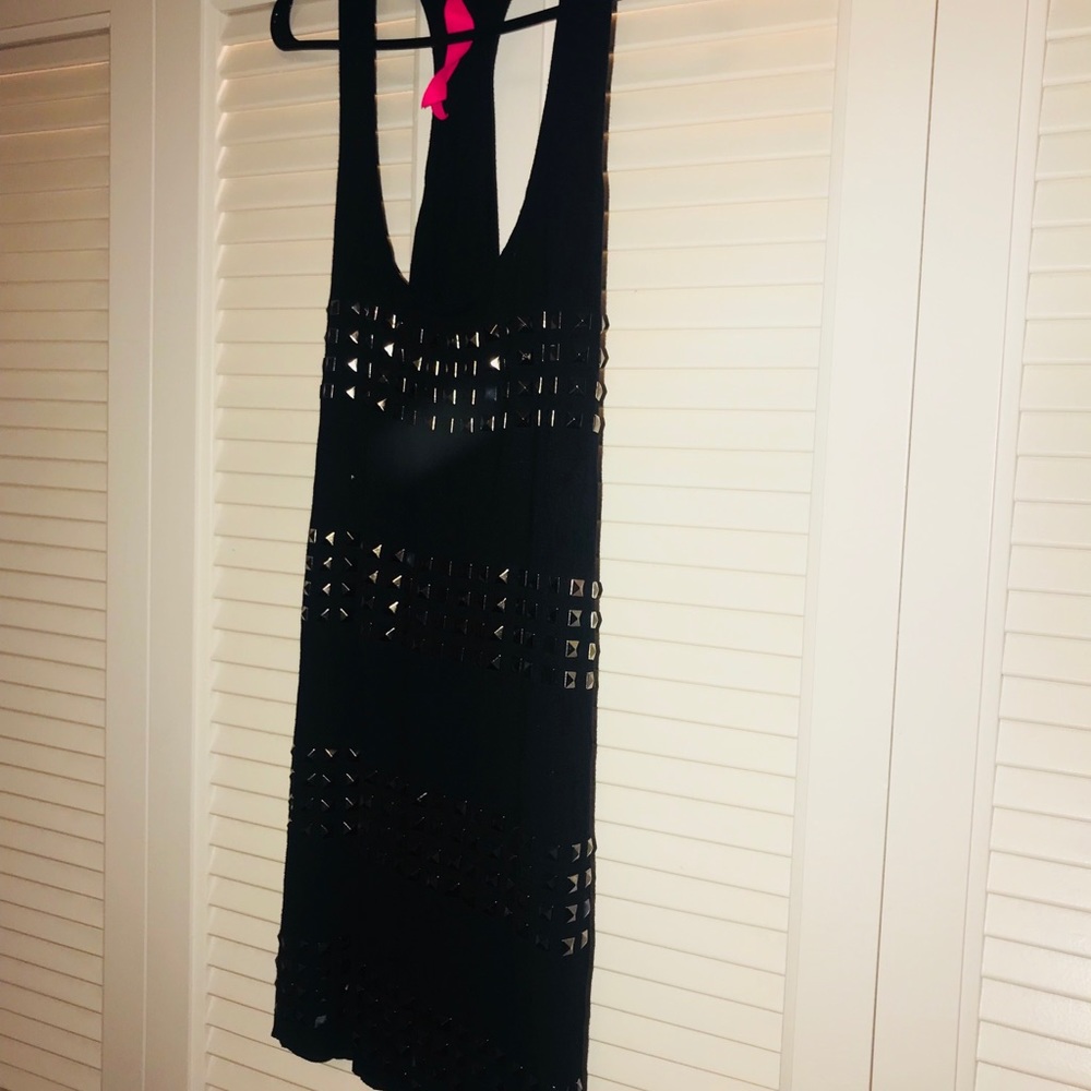 Badass Black Studded tank dress or tunic